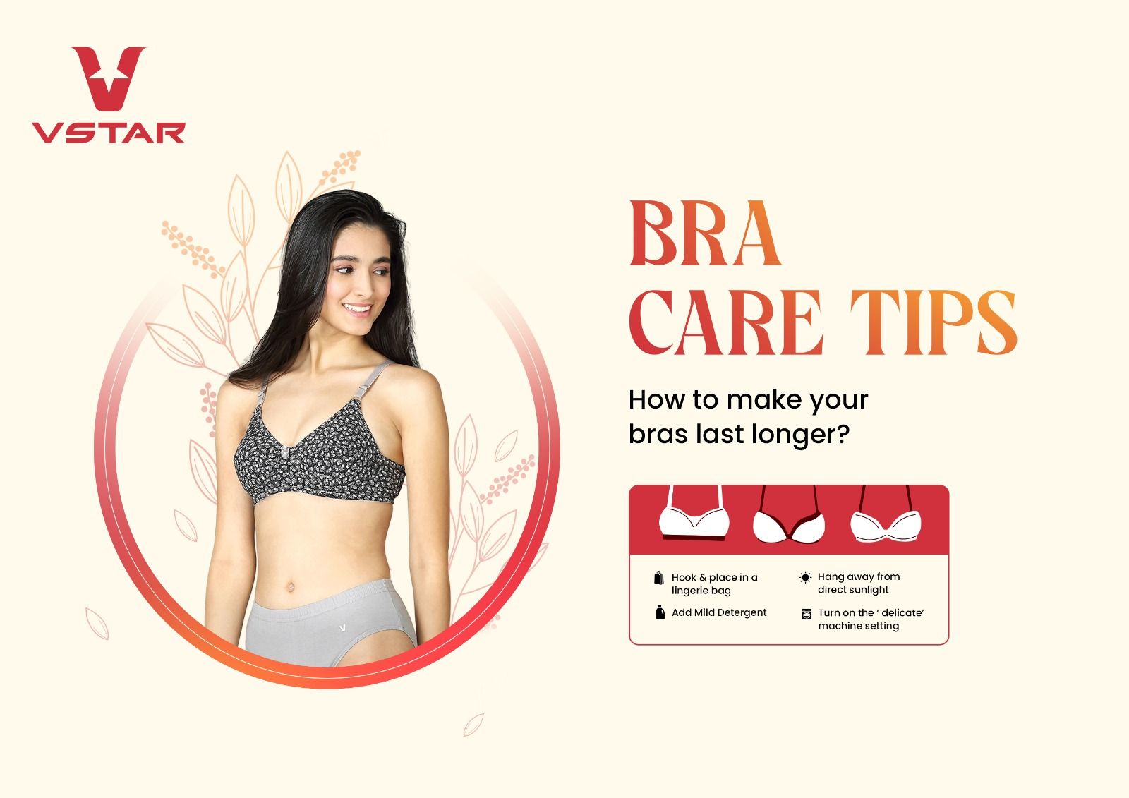 Vareity of bra hanging in lingerie underwear store. Advertise