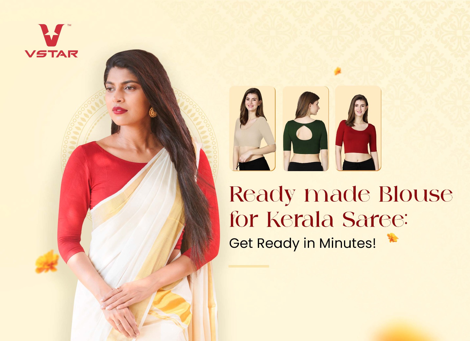 Readymade Blouse for Kerala Saree: Get Ready in Minutes with VStar