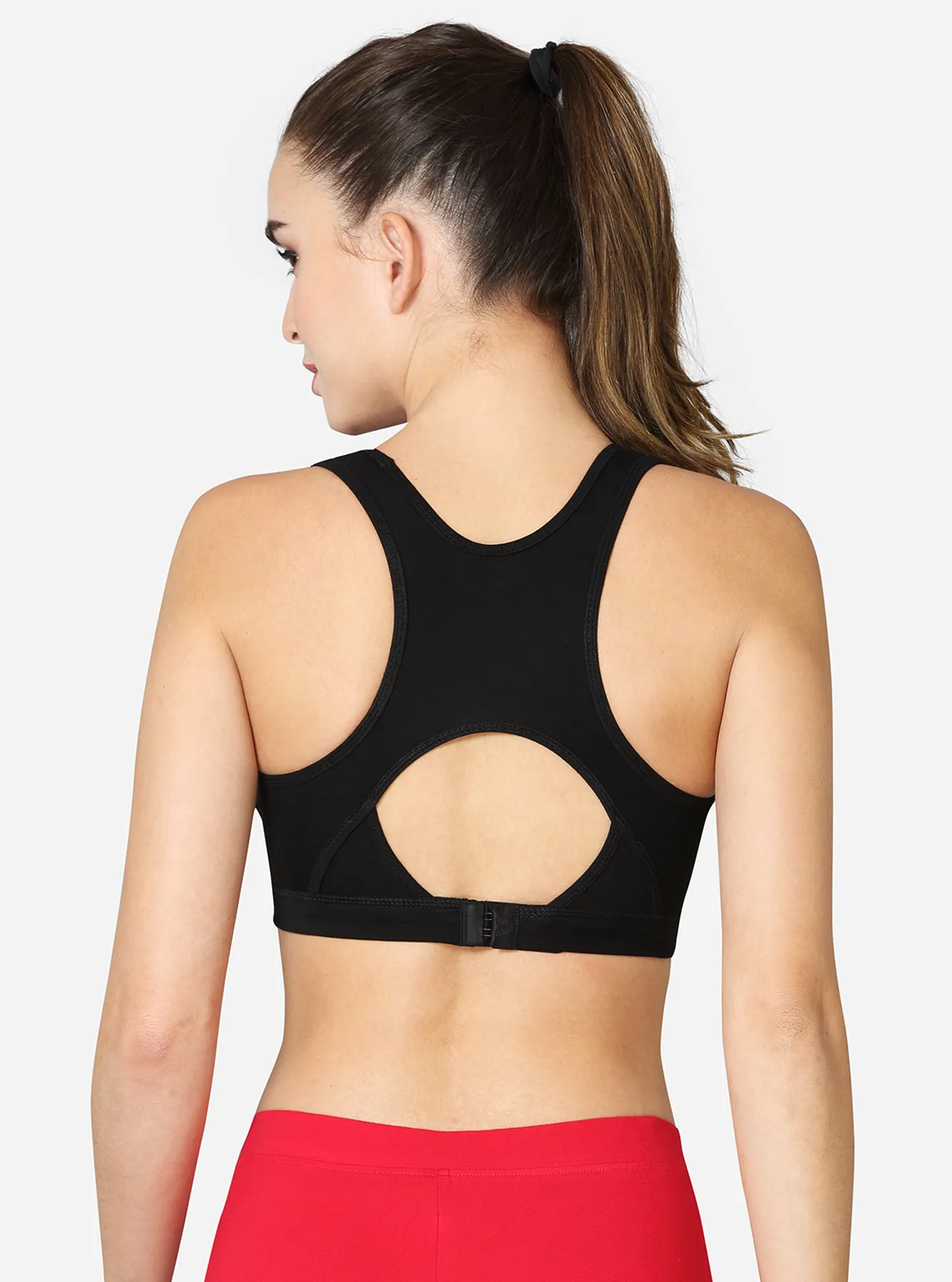 Shop Moulded Sports Bra with Stylised Back Online