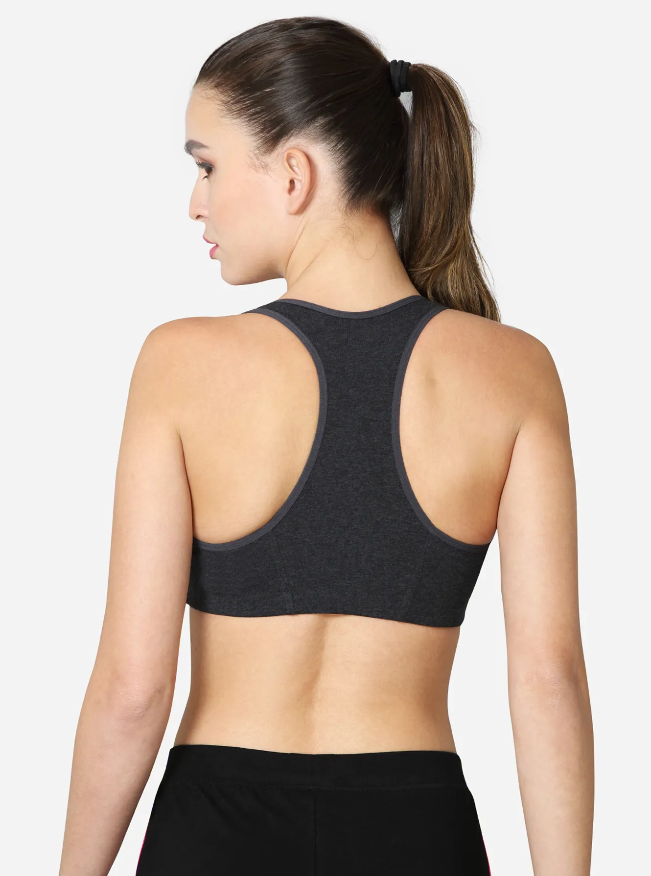 Low Impact Sports Bra with Removable Cookie Pads and Racer-Back Styling
