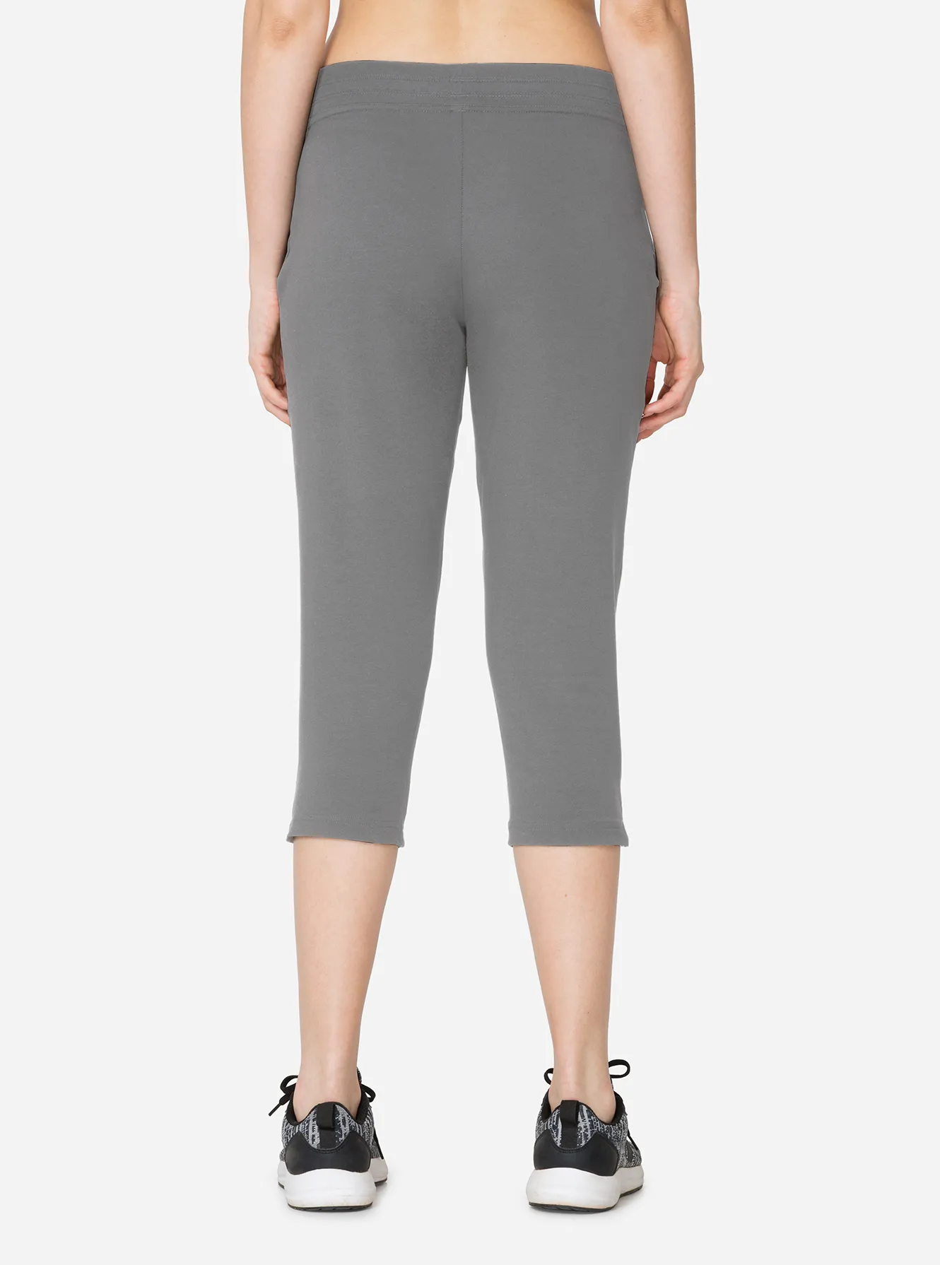 Buy Lovable Cotton Stretch Sports Capri-Grey at Rs.649 online | Activewear  online