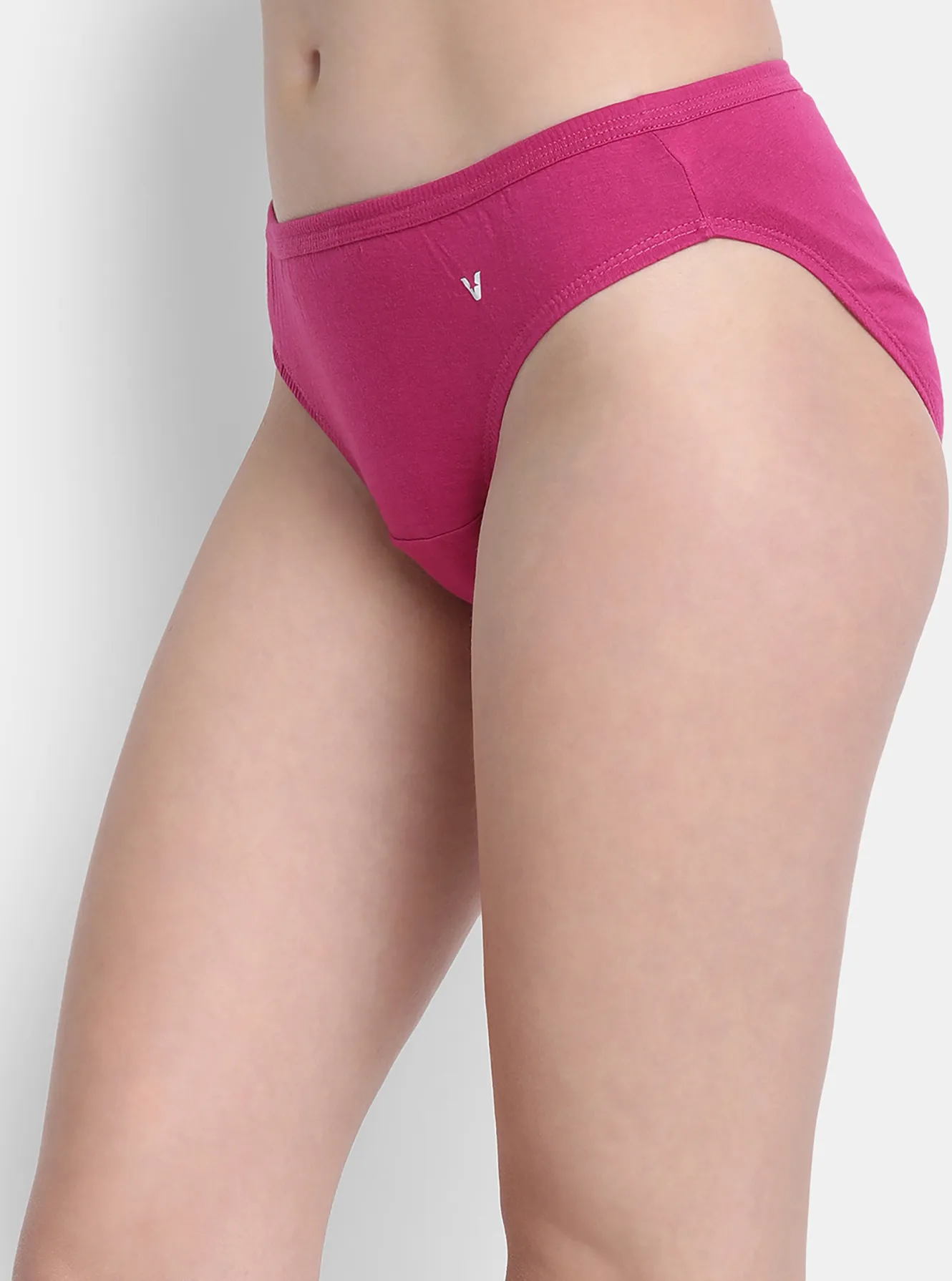 Elastic-Leg Cotton Panties  Womens Brief Style Underwear