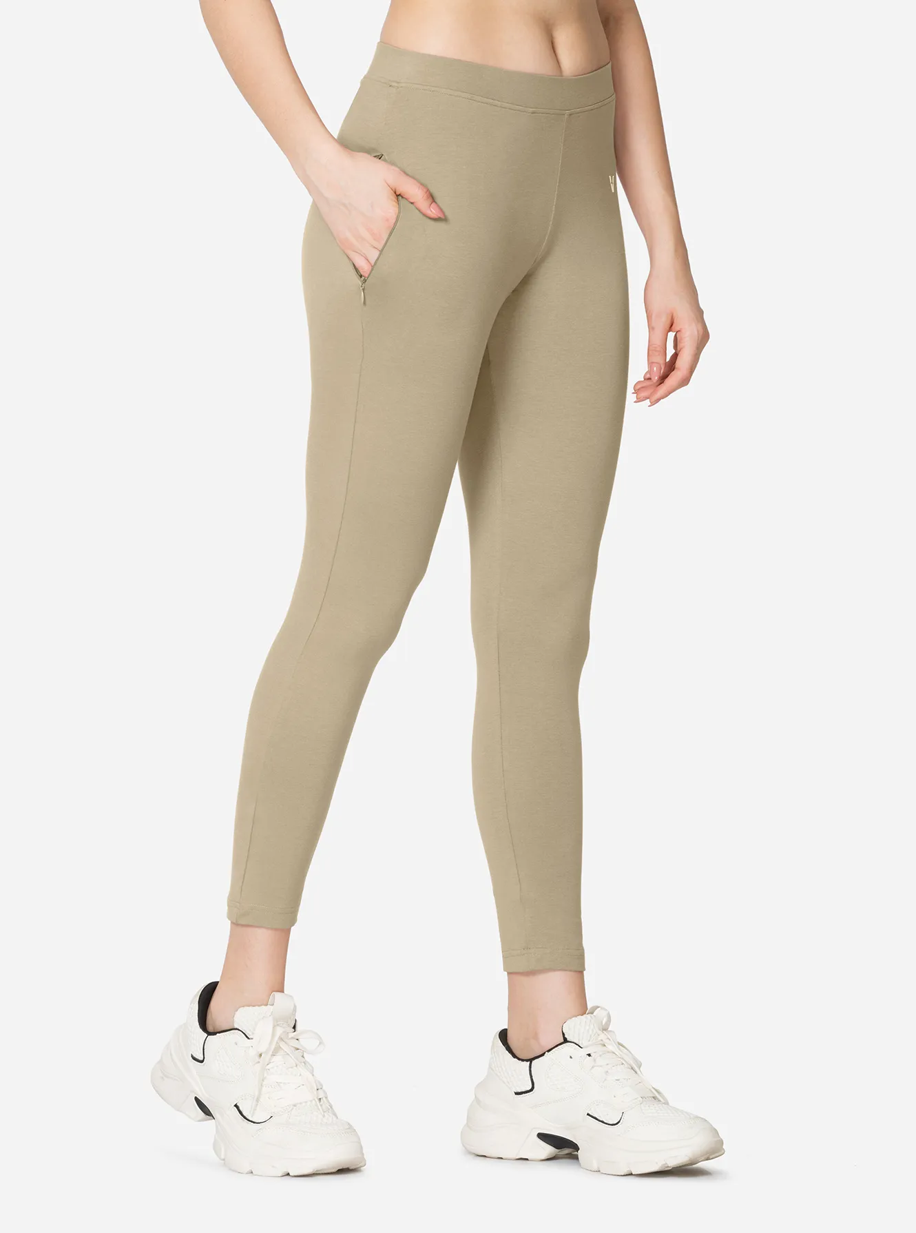 Women Solid Striped Stirrup Leggings Fashion Slim Fit Over The Heel Leggings  Casual Lounge Yoga Pants for Workout Beige : : Clothing, Shoes &  Accessories