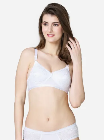 VSTAR Cotton spandex bra with double layered moulded cups & encircled  stitches