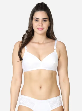 Buy Dhanvi Convertible Teen Bra Women Cami Bra Non Padded Bra (White)  Online at Best Prices in India - JioMart.