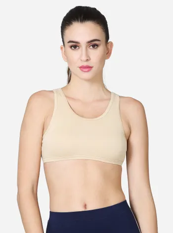 Buy VSTAR Sarah Double Layered, Knitted Moulded Cup Bra for Firm Support  with Super Soft Adjustable Straps Cool Grey at