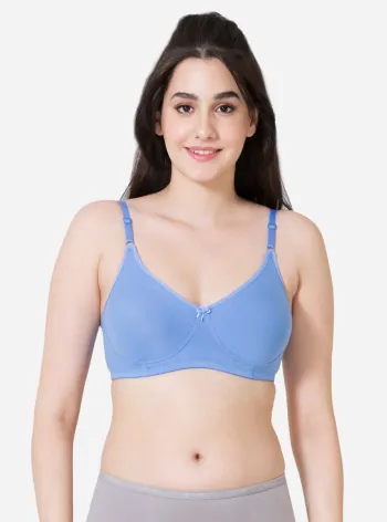 Hosiery Non Padded Front Open Bra, Assorted, Plain at Rs 85/piece