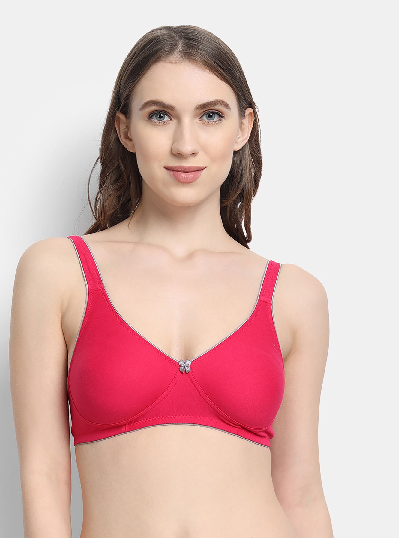 Double layered full coverage bra with scallop edging, Buy Mens & Kids  Innerwear