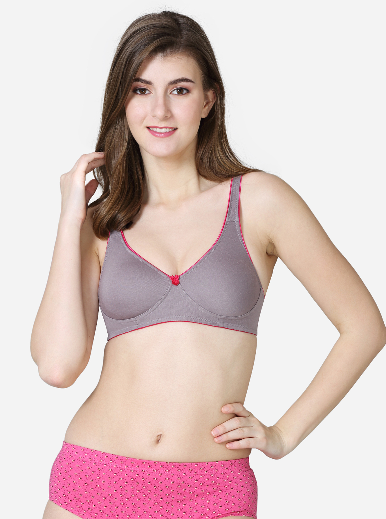 Buy VStar Double Layered Non Wired Medium Coverage Super Support Bra -  White at Rs.363 online